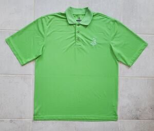 PINEHURST Men's Medium Putter Boy Performance Golf Polo Shirt Green Short Sleeve